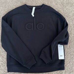 Alo Renown Heavy Weight Emblem Crew Neck Pullover